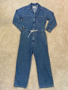 Levi's Ladies Denim Jumpsuit in Blue with Drawstring Waist